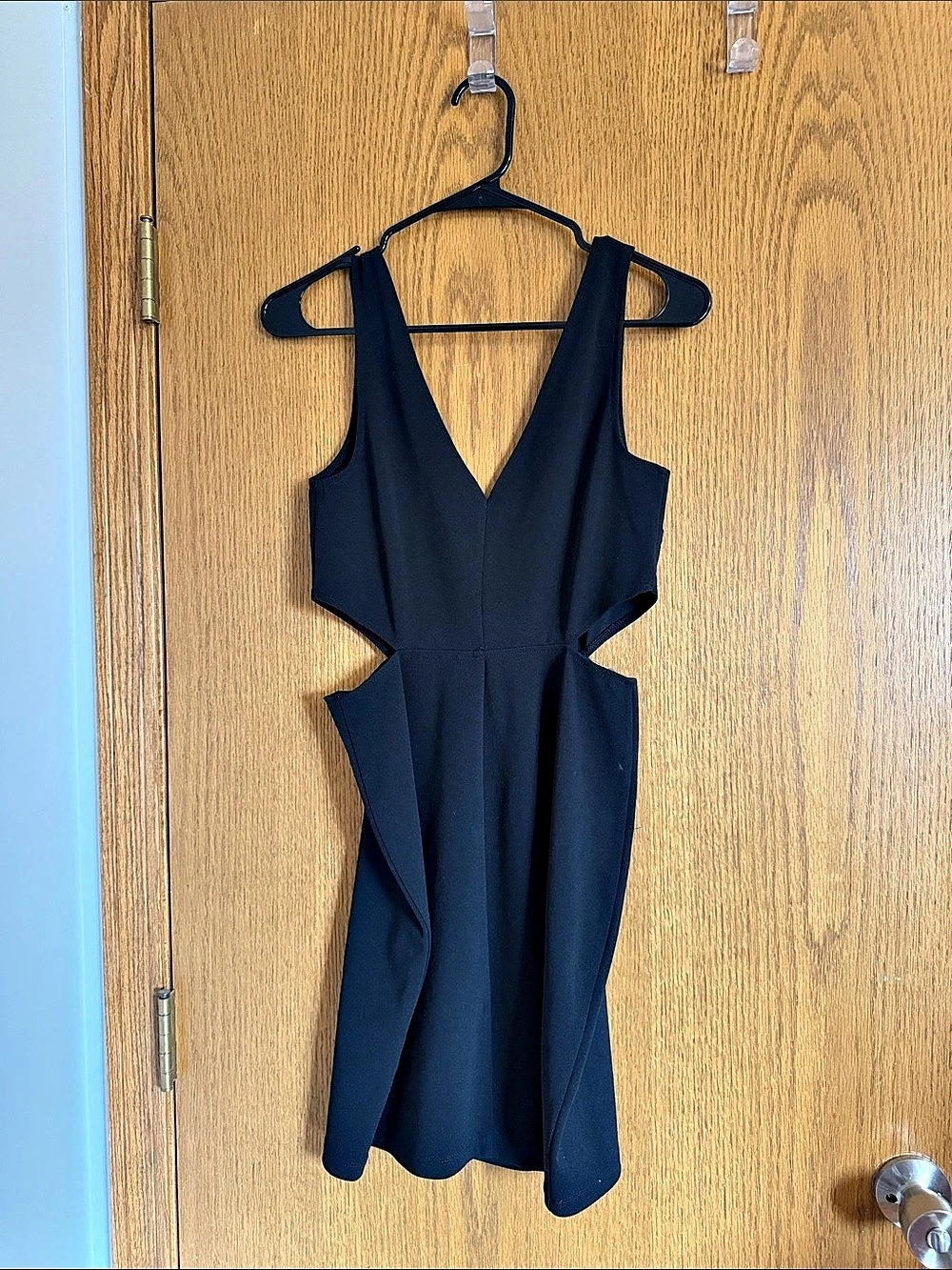 Women's Cutout Mini Dress in Black Like New